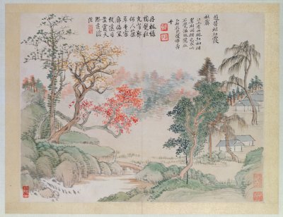 图片[4]-Yun Shouping Landscape Flowers and Birds Atlas-China Archive